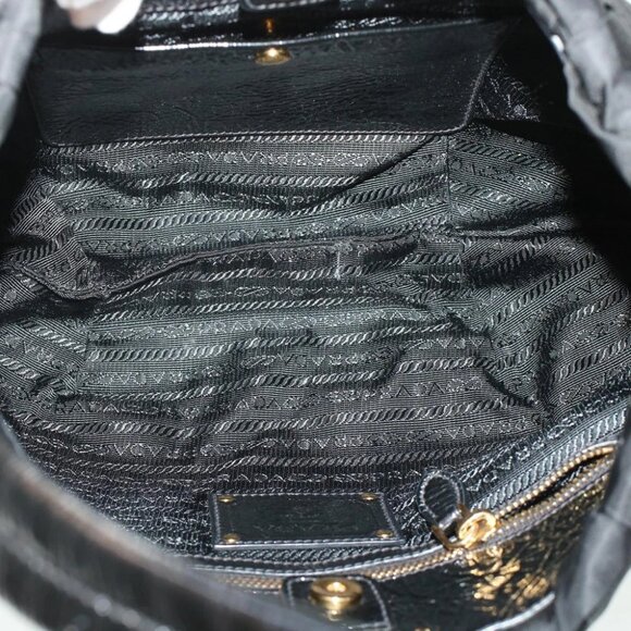PRADA Shoulder Bag Nylon Black - Picture 13 of 16